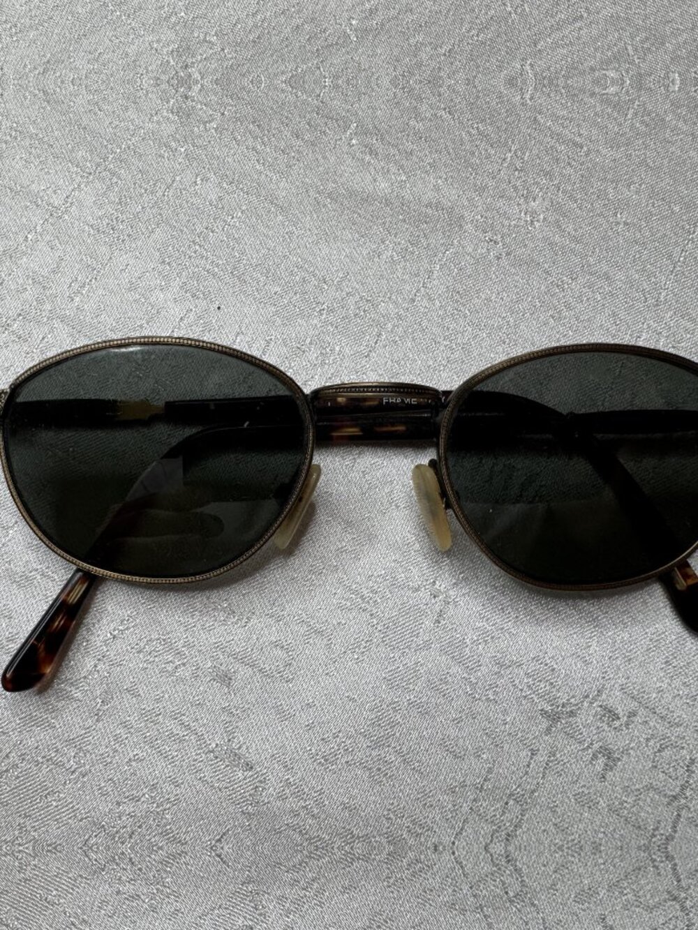 Vintage Revo Sunglasses, Metal Frame, Glass Lenses, Made in Italy 55□25-135
